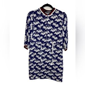 Designer silk dress Alexander McQueen label & Acne Studios tag, 100% silk